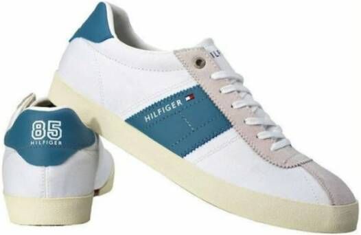 Tommy Jeans Canvas Sneakers Blancs White Heren