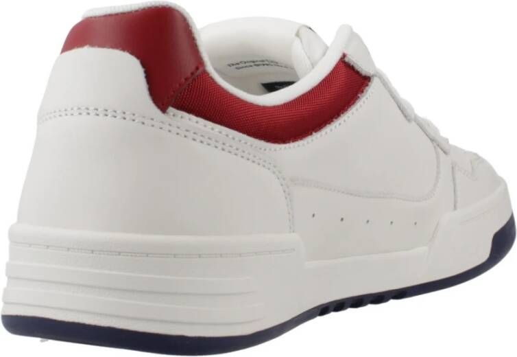 Tommy Jeans Leren Cupsole Sneakers White Heren