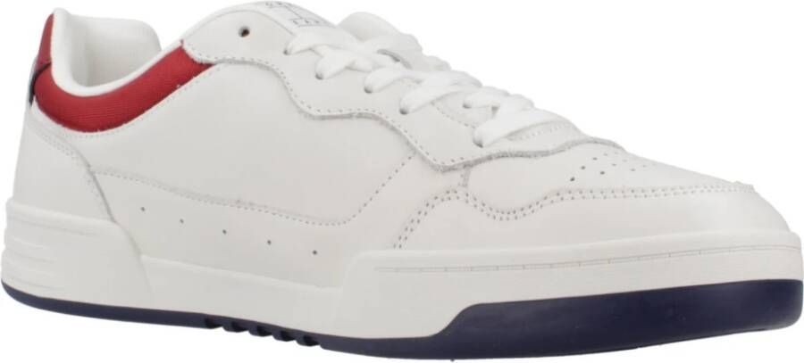 Tommy Jeans Leren Cupsole Sneakers White Heren