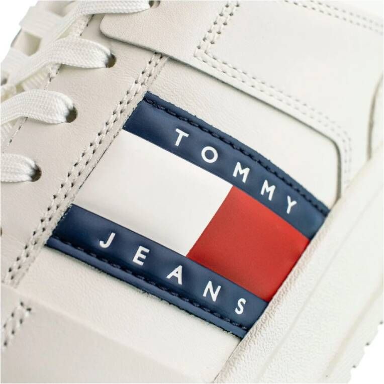 Tommy Jeans Leren sneakers Beige Heren