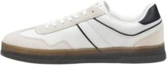 Tommy Jeans Leren Sneakers Lente Zomer Collectie Mannen White Heren