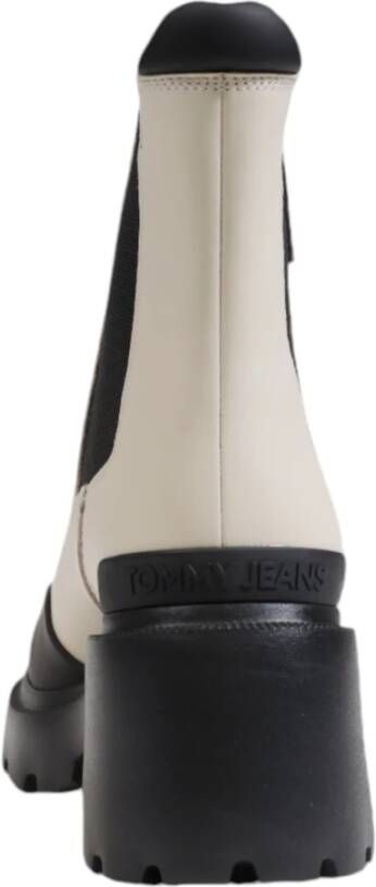 Tommy Jeans Mid Heel Chelsea Laarzen Beige Dames