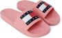 Tommy Jeans Oranje Polyethyleen Slide Sandalen Pink Dames - Thumbnail 8