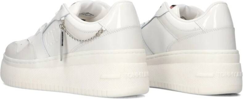 Tommy Jeans Retro Basket Flatform Sneakers White Dames