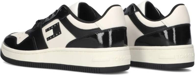 Tommy Jeans Retro Basket Lage Sneakers Black Dames