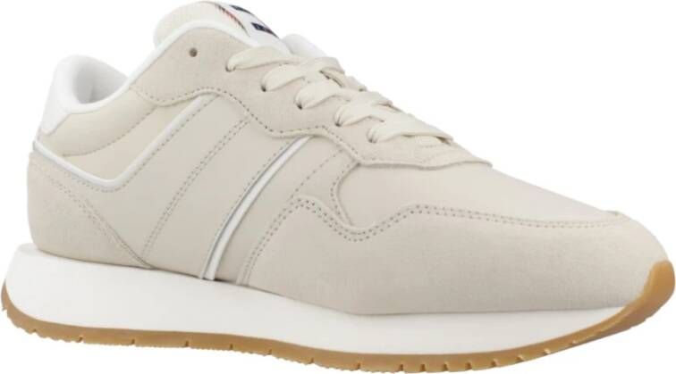 Tommy Jeans Retro Runner Sneakers Beige Dames