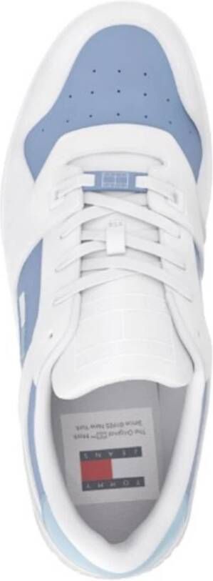 Tommy Jeans Retro Stijl Leren Sneakers White Dames