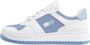 Tommy Jeans Retro Stijl Leren Sneakers White Dames - Thumbnail 3