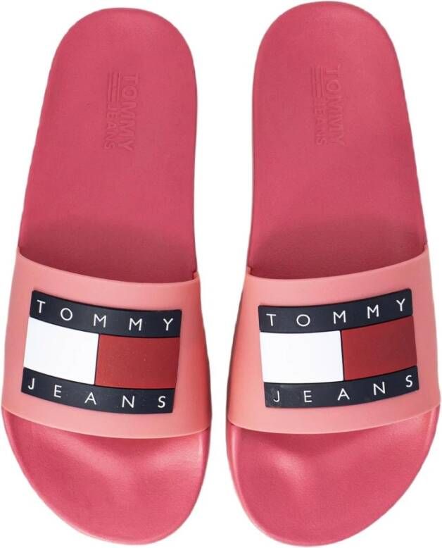 Tommy Jeans Roze Slip-On Damesslippers Pink Dames