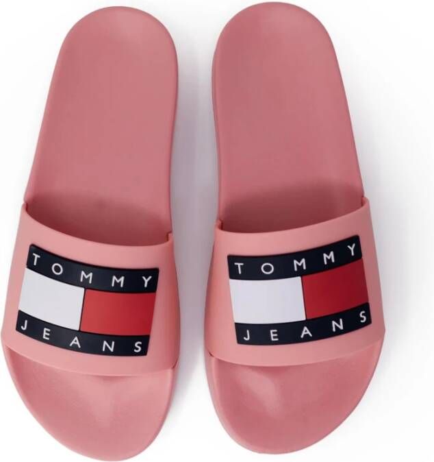 Tommy Jeans Slippers Pink Dames