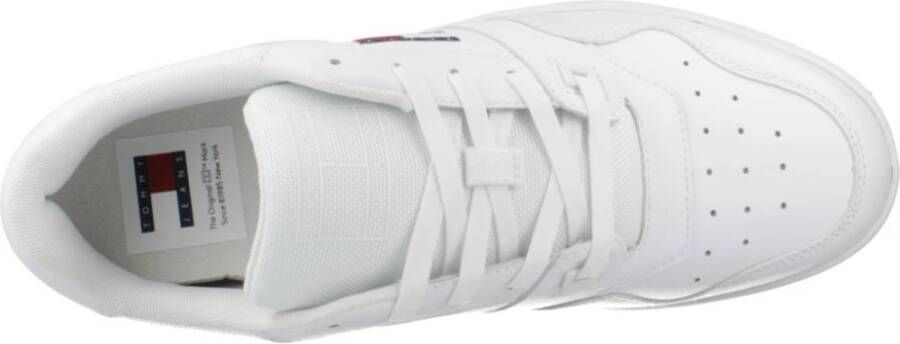 Tommy Jeans Retro Basket Sneakers voor Mannen White Heren