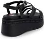 Tommy Jeans Strappy Wedge Sandalen Lente Zomer Collectie Black Dames - Thumbnail 6