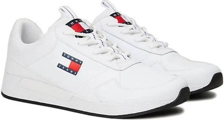 Tommy Jeans Witte Flexi Vrijetijdssneakers White Heren