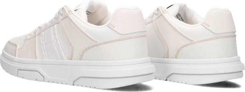 Tommy Jeans Witte Lage Top Sneakers Brooklyn Mix Media White Dames