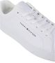 Tommy Jeans Witte leren veterschoenen met rubberen zool White Heren - Thumbnail 9