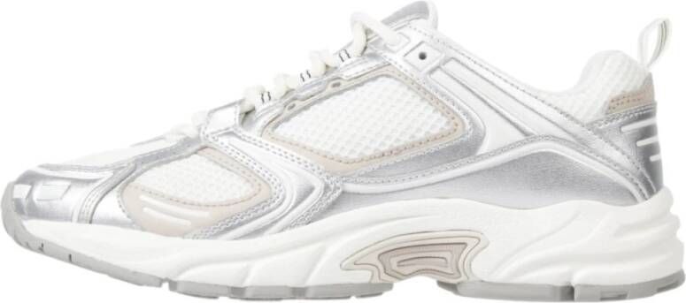 Tommy Jeans Witte PU leren sportsneakers White Dames