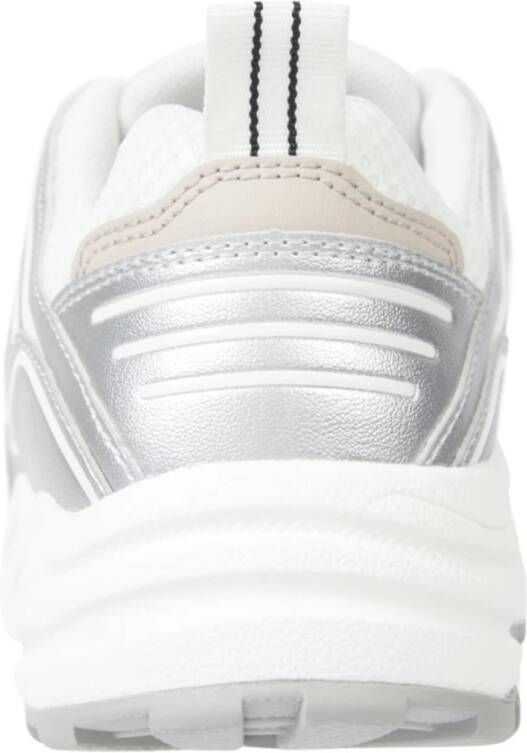 Tommy Jeans Witte PU leren sportsneakers White Dames