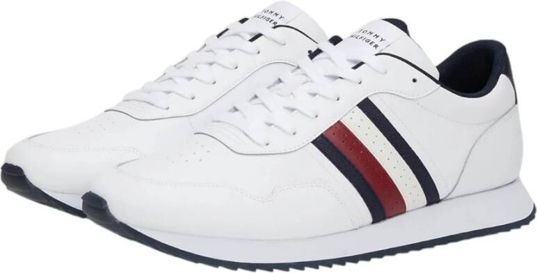 Tommy Jeans Witte Sneakers met Zaagtandzool White Heren