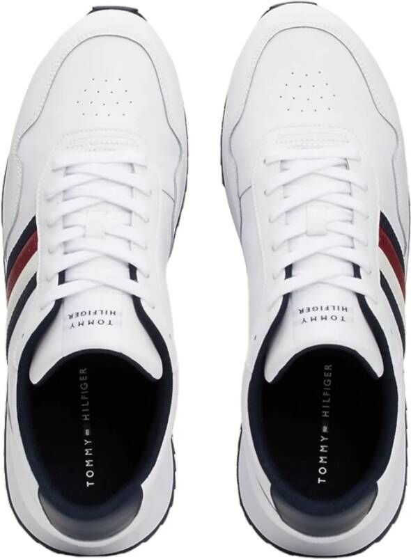 Tommy Jeans Witte Sneakers met Zaagtandzool White Heren