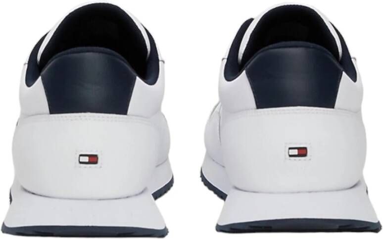 Tommy Jeans Witte Sneakers met Zaagtandzool White Heren