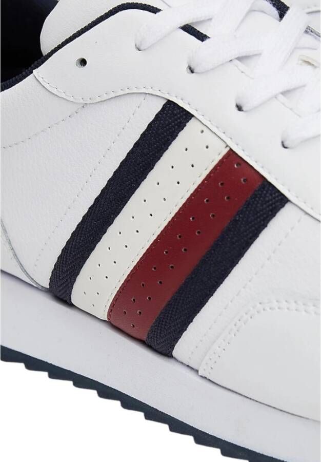 Tommy Jeans Witte Sneakers met Zaagtandzool White Heren