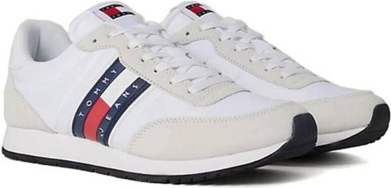 Tommy Jeans Witte Sneakers voor Mannen White Heren