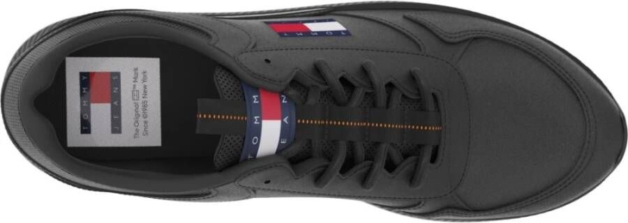 Tommy Jeans Zwarte Flexi Vrijetijdssneakers Black Heren