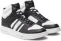 Tommy Jeans Zwarte leren hoge sneakers Black Heren - Thumbnail 2