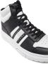 Tommy Jeans Zwarte leren hoge sneakers Black Heren - Thumbnail 4