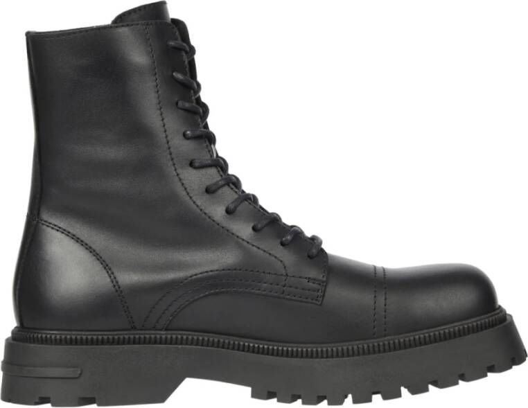 Tommy Jeans Zwarte Veterschoenen voor Heren Black Heren