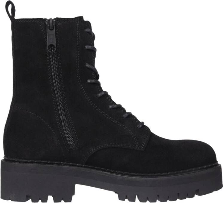 Tommy Jeans Zwarte Veterschoenen voor Vrouwen Black Dames