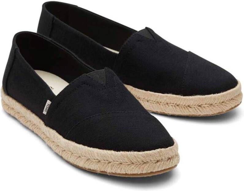 TOMS Alpargata rope 2.0 loafers zwart Black Dames