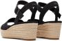 TOMS Audrey linnen sandalen met sleeha Zwart Textiel Sandalen met hak Dames - Thumbnail 13