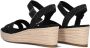 TOMS Audrey linnen sandalen met sleeha Zwart Textiel Sandalen met hak Dames - Thumbnail 10