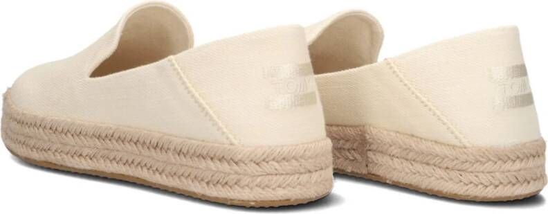 TOMS Beige Canvas Espadrilles Carolina Beige Dames