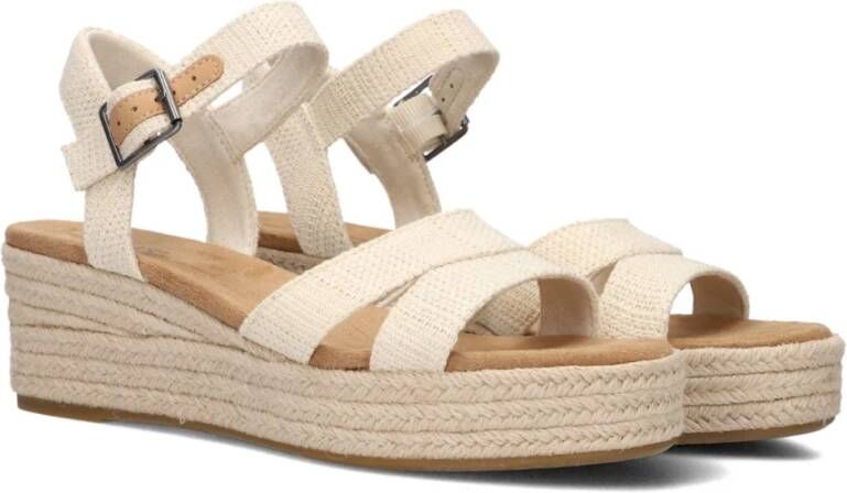 TOMS Beige Canvas Sandalen Audrey Beige Dames