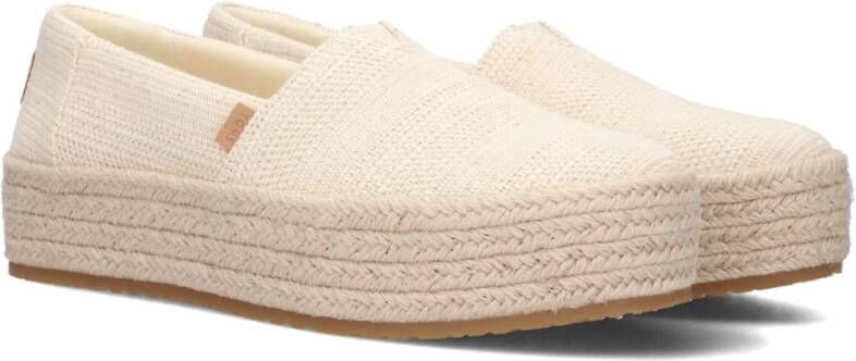 TOMS Beige Espadrilles Valencia Zomer Look Beige Dames