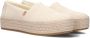 TOMS Valencia | Espadrilles met plateauzool Beige Textiel Espadrilles Dames - Thumbnail 17