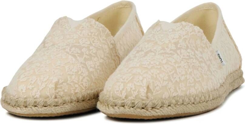 TOMS Gebroken Witte Espadrilles Beige Dames