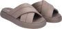 Toms Taupe Alpargata mallow crossover slippers taupe - Thumbnail 2