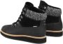 TOMS Zwarte Leren Mid-High Veterschoenen Black Heren - Thumbnail 2