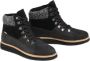 TOMS Zwarte Leren Mid-High Veterschoenen Black Heren - Thumbnail 3