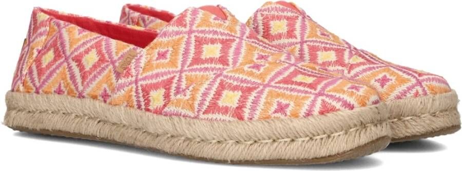 TOMS Roze R Print Espadrilles Multicolor Dames