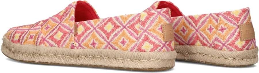 TOMS Roze R Print Espadrilles Multicolor Dames