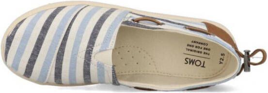 TOMS Jeugd Bimini Stripe Synthetic Trim Blauw Heren