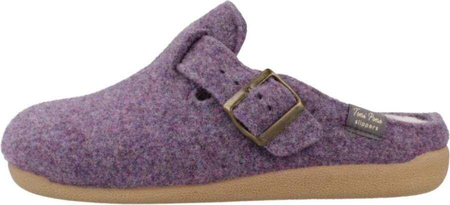 Toni Pons Comfortabele huisslippers pantoffels Purple Dames