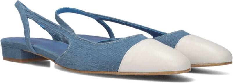 Toral Blauw Denim Slingbacks Luisa Blue Dames