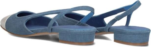 Toral Blauw Denim Slingbacks Luisa Blue Dames