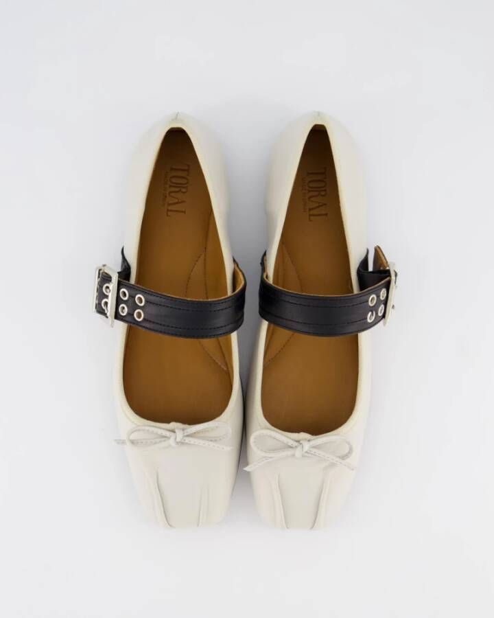 Toral Dames Astrid Loafer Wit Zwart White Dames