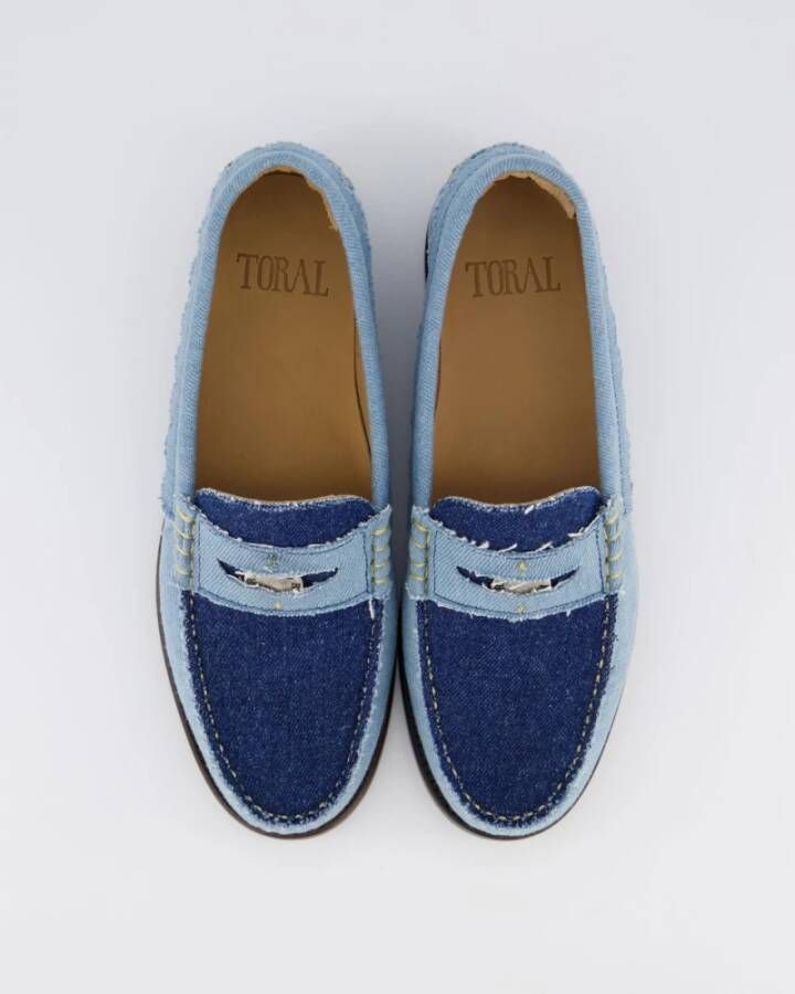 Toral Dames Coin Loafer Blauw Jeans Blue Dames